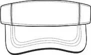 Do not embroider this visor