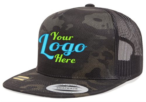 Flexfit Yupoong YP Classics Multicam Camo Trucker Snapback Hats