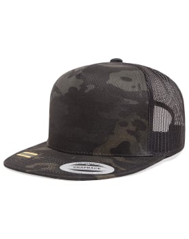 Flexfit Yupoong YP Classics Multicam Camo Trucker Snapback Hats Image 1