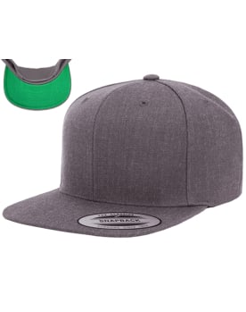 Flexfit Yupoong YP Classics Premium Flat Bill Snapback Hats Image 1