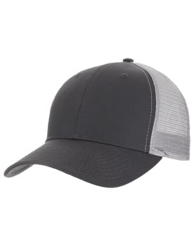 Mid Profile Cotton Blend Mesh Back Hats Image 2