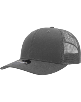 Decky Mid Profile Cotton/Poly Trucker Hats Image 1
