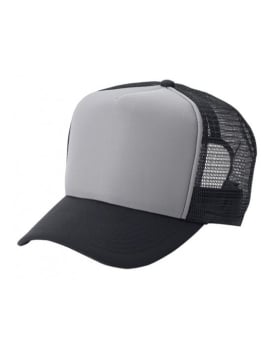 Two-Tone Snap Back Mesh Trucker 5 Panel Hats Image 0
