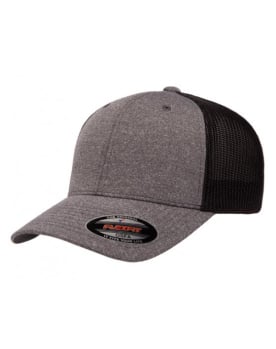 Flexfit Yupoong Fitted Melange Mesh Trucker Hats Image 7