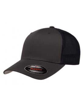 Flexfit Yupoong Fitted Cotton Twill Two Tone Trucker Hats Image 6