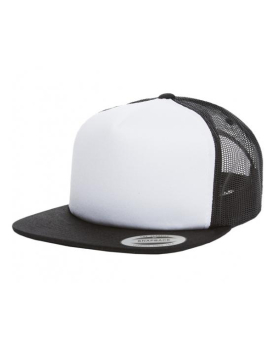 Custom Flexfit Yupoong White Front Snapback Trucker Hats Wholesale - 6005FW
