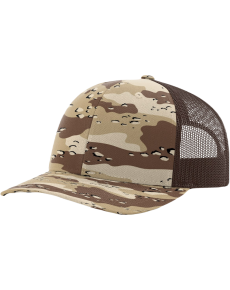 Richardson 112 Camo Printed Hats-OSFM-Desert Camo/Brown