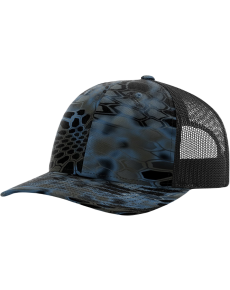Richardson 112 Camo Printed Hats-OSFM-Kryptek Neptune/Black