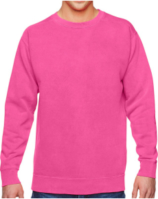 Adult Custom Logo Embroidered Comfort Colors Crewneck - Sweatshirt-CRUNCHBERRY-S