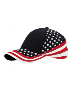 Structured Cotton Twill USA Flag Hats