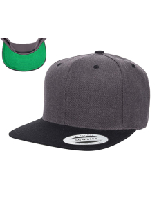 Flexfit Yupoong YP Classics Premium Flat Bill Two Tone Snapback Hats