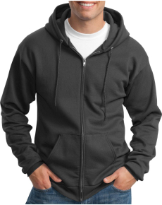 Port & Company Essential Fleece Full-Zip Hooded Sweatshirt (Tall)