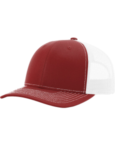 Richardson 112 Two-Color Split Hats -OSFM-Cardinal/White