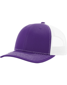 Richardson 112 Two-Color Split Hats -OSFM-Purple/White