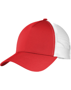 Sport-Tek  PosiCharge  Competitor  Mesh Back Cap. STC36 True Red/ White OSFA