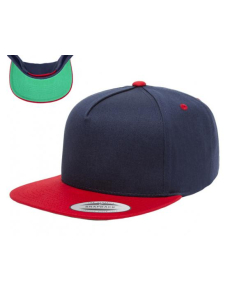 Flexfit Yupoong Two Tone Flat Bill Snapback Hats