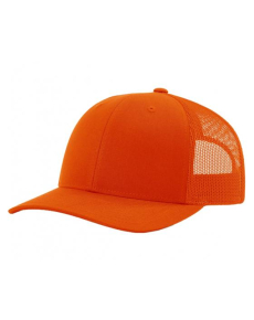 Richardson 112 One-Color Solid Hats-Orange-OSFM