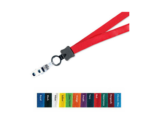 1/2" Blank Cotton Lanyard with Clip Image 1